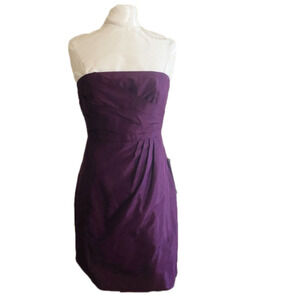 NWT J. Crew Selma Silk Taffeta Strapless Dress Size 2
